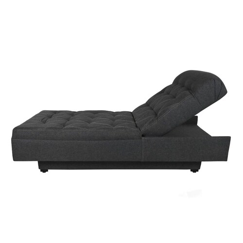 Sofá Cama Armenia Lino Gris Oxford Individual Salas Modernas Minimalistas