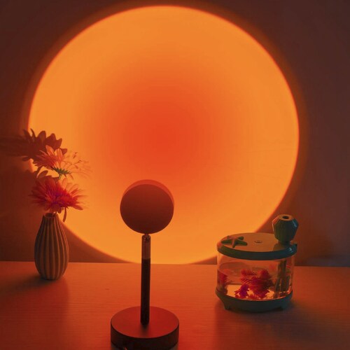 Lampara de ambiente  luces led 180 sunset rojo