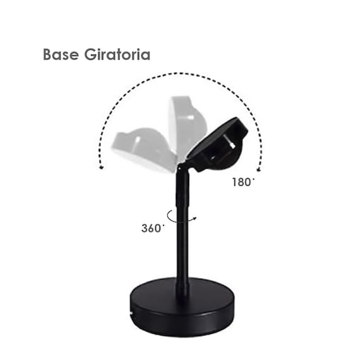 Lampara de ambiente  luces led 180 sunset rojo