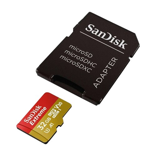 Tarjeta Memoria Sandisk Extreme 32GB Original Compatible GoPro Cámaras Deportivas Clase 10 A1 V30 U3 100mb/s