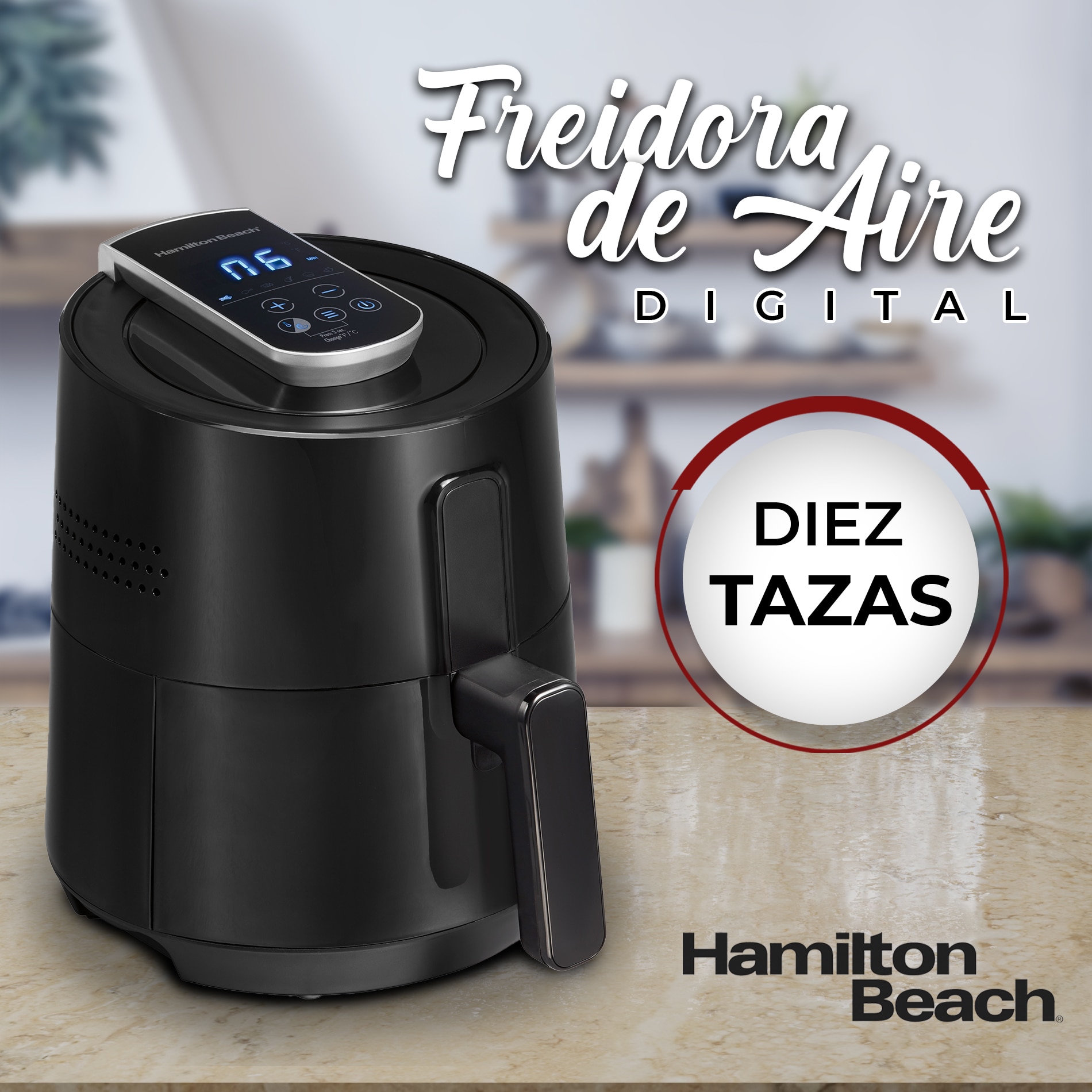 Freidora De Aire Digital Hamilton Beach 35050 2.5l Air Fryer