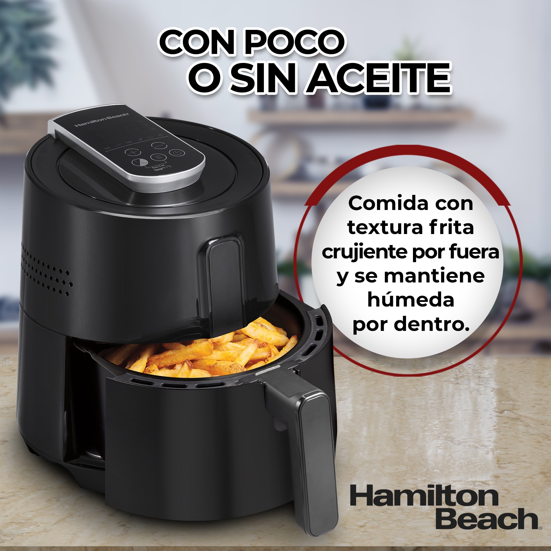 Freidora De Aire Digital Hamilton Beach 35050 2.5l Air Fryer