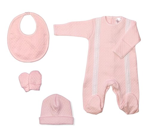 SET DE RECIEN NACIDO CANASTA ROSA