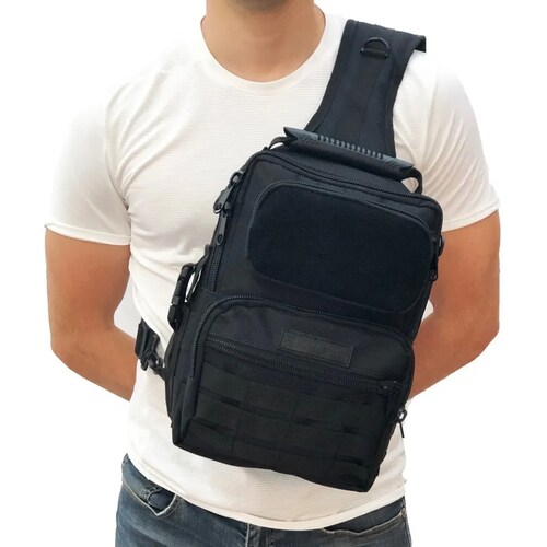 Pechera Tactica Kampak Ag01 Super Amplia Con funda P/arma 