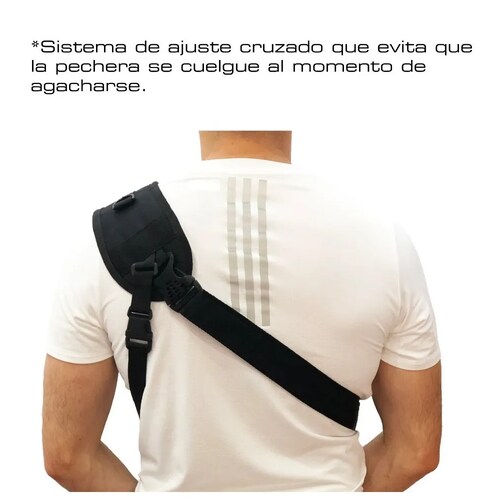 Pechera Tactica Kampak Ag01 Super Amplia Con funda P/arma 
