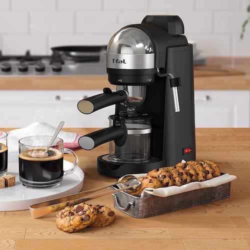 Cafetera Espresseria T-fal EX1728MX 4 tazas negra ORT2**