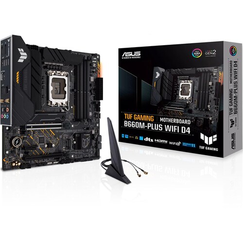 Tarjeta Madre ASUS TUF GAMING B660M-PLUS WIFI D4 Intel 1700 DDR4 Micro ATX 