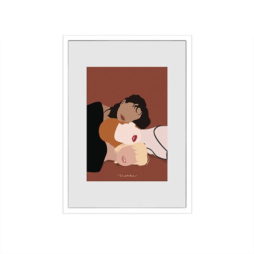 Cuadro Decorativo Tushka 3 Chicas Calidad Museo