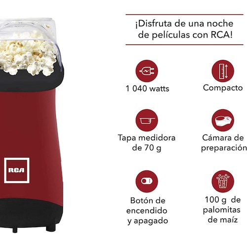 Palomitero RCA  con tapa medidora RC-1025