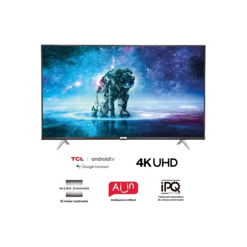 Pantalla TCL 50 pulgadas UHD 4K Android TV 50A445