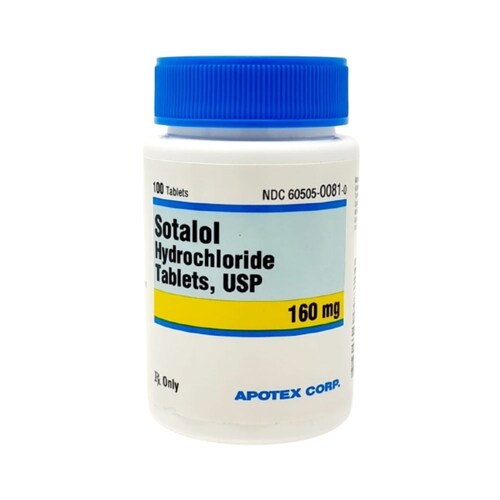 Sotalol Hydrochloride 100 Tabletas 160 Mg Apotex 