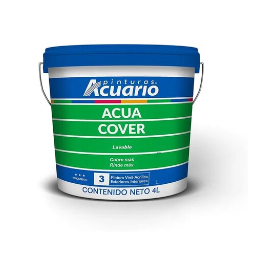 Pintura Acuario Acua Cover Galón 4L Color Violeta VA92640