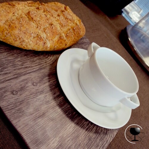 Juego De Tazón Consomé Con Asas +  Plato - Schonwald