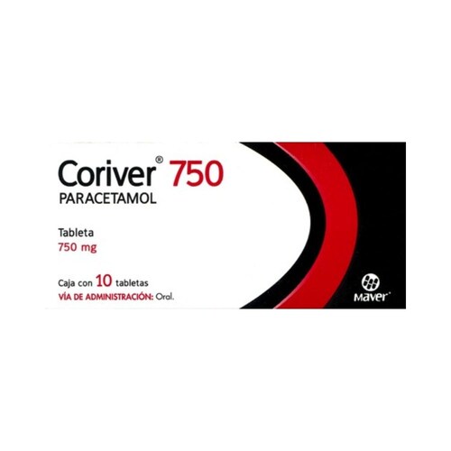 Coriver 750 Paracetamol 10 Tabs 750 Mg 