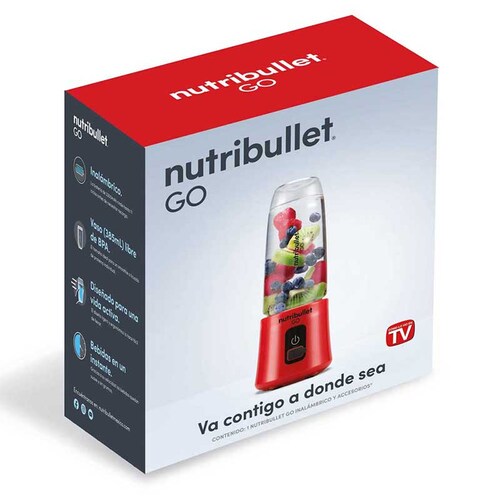 Nutribullet Go Portable Blender 385 ml - Blander Nutri Bullet - Coral