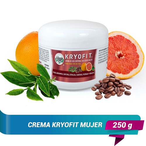 KIT Reductor Cremas KRYOFIT y Reafirmante NAGIR Cosmética para Mujer de 250  g