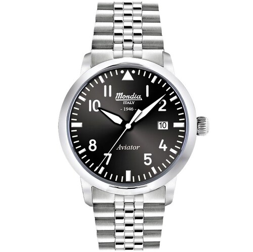 Reloj Mondia Italy - 1946 Aviator - Caballero - Acero 316 L - 42mm - Made in Italy