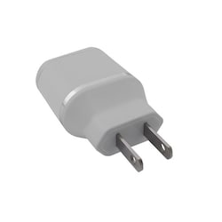 Cargador blanco De Pared 2 Puertos USB 2.0 Carga Energia Celular Tableta Universal 161264B Cubo