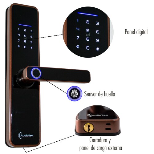 Cerradura Electronica Huella Biometrica Wifi Chapa Digital