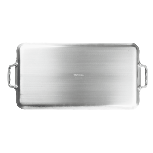 Plancha recta doble quemador Vasconia Básicos de Aluminio Color Gris con Duraflon de Alto Rendimiento