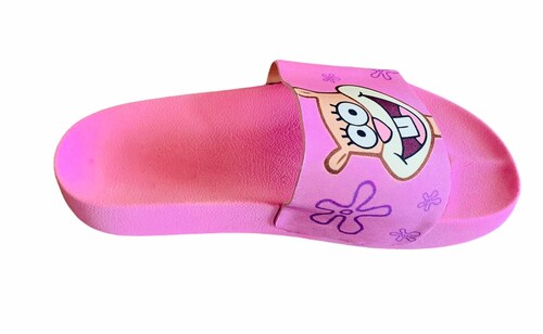 SANDALIAS CASUALES TIPO SLIDE UNISEX DISEÑO BOB ESPONJA, PATRICIO, ARENITA.