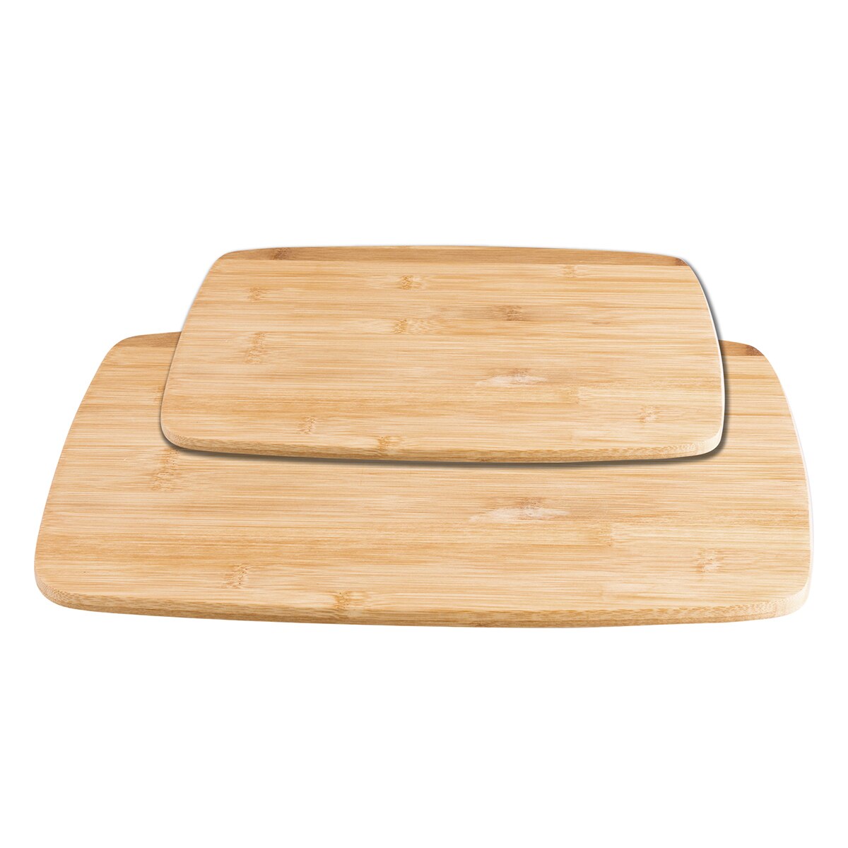 100% bambú natural tamaño grande y pequeño para carne Juego de 2 tablas de cortar de madera ASelected para cocina queso y verduras 