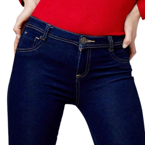 Jeans casuales marca Fergino para mujer, color azul oscuro, mod. 832206