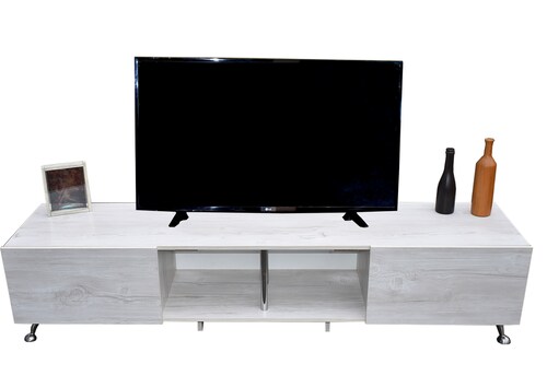  Mueble para TV de 90" London 200 mts Minimalista y Practico Hogare Blanco Nórdico