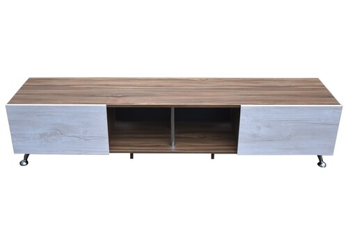  Mueble para TV de 90" London 200 mts Elegante e Inteligente  Hogare Parota Blanco 