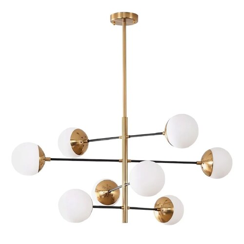 Lampara de techo estilo industrial Lámpara de araña sputnik 8 luces