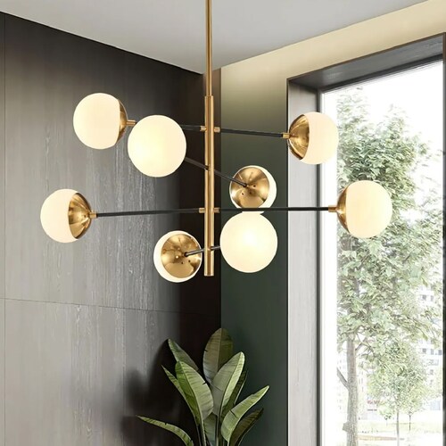 Lampara de techo estilo industrial Lámpara de araña sputnik 8 luces