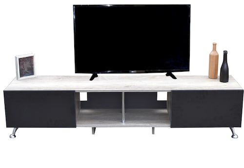  Mueble para TV de 90" London 2 mts  Moderno y Practico Hogare Rustik wood Negro 