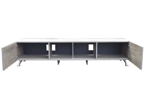  Mueble para TV de 90" London 2 mts  Moderno y Practico Hogare Rustik wood Negro 