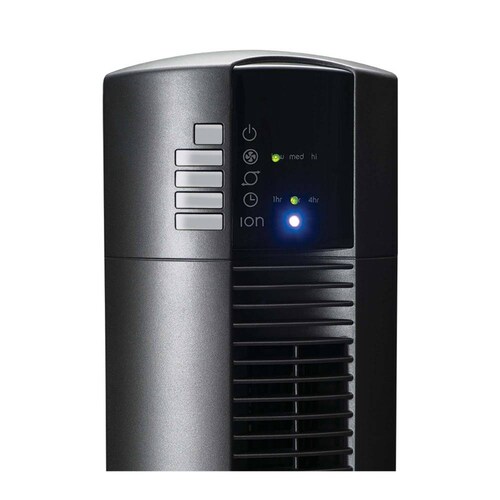 Ventilador de Torre de 120 cm, Lasko T48312M, con 3 Velocidades, Temporizador y Control Remoto, Negro