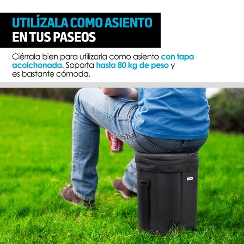 Hielera Térmica Plegable Extra Grande con Asiento 20 L Redlemon