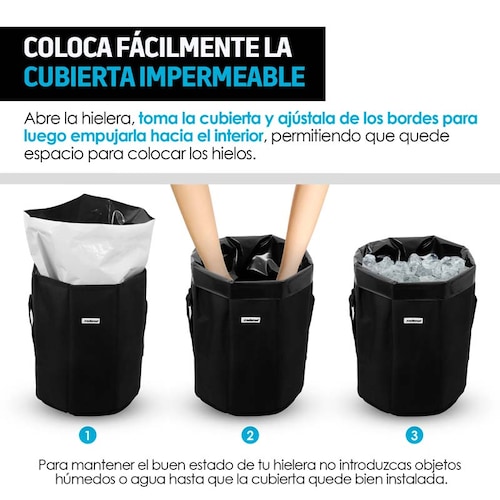 Hielera Térmica Plegable Extra Grande con Asiento 20 L Redlemon