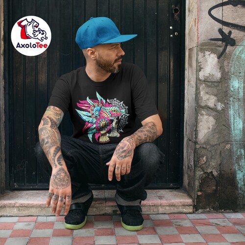 Playera Caballero- Cráneo Quetzalcóatl.
