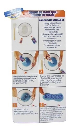 Kit Para Hacer Slime Cambia De Color Todo Incluido Elmers
