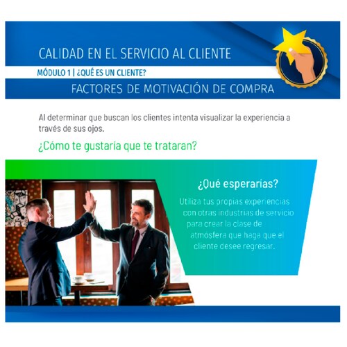 Curso Calidad en el servicio, Bunited Virtual con acompañamiento