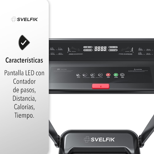 Caminadora Plegable Compacta Bluetooth Svelfik Runtech Lte 1
