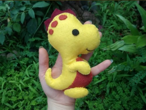 Paquete De 5 Dinosaurios De Fieltro Personalizados