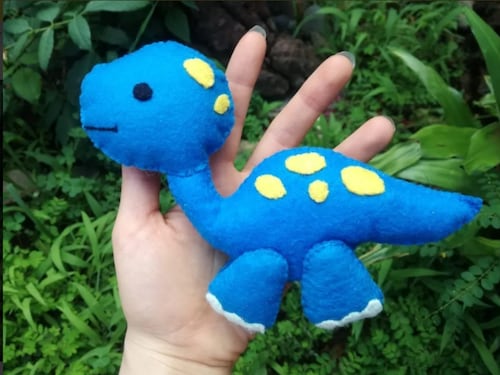 Paquete De 5 Dinosaurios De Fieltro Personalizados