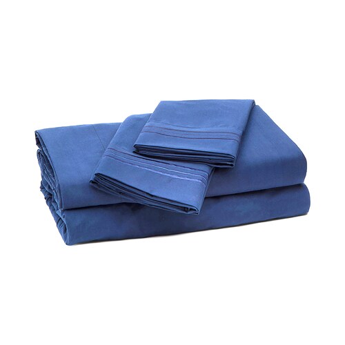TWIN BROTHERS SABANA 1800 HILOS KING SIZE AZUL MARINO