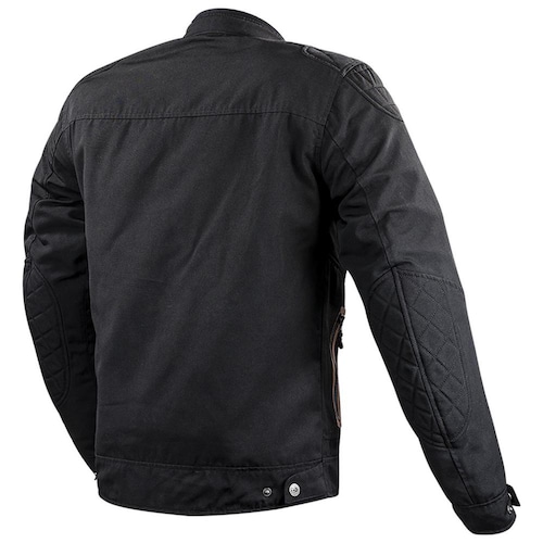 CHAMARRA LS2 BULLET CASUAL NEGRA  PARA MOTO CON PROTECCIONES CAFE RACER
