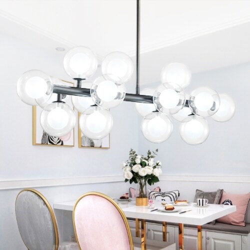 Lampara de techo estilo industrial Lámpara colgante molecular 16 luces