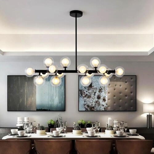 Lampara de techo estilo industrial Lámpara colgante molecular 16 luces