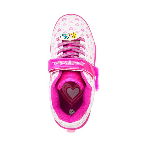 Tenis Patín Speed Roller Amor Blanco Para Niña