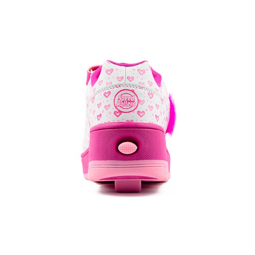 Tenis Patín Speed Roller Amor Blanco Para Niña