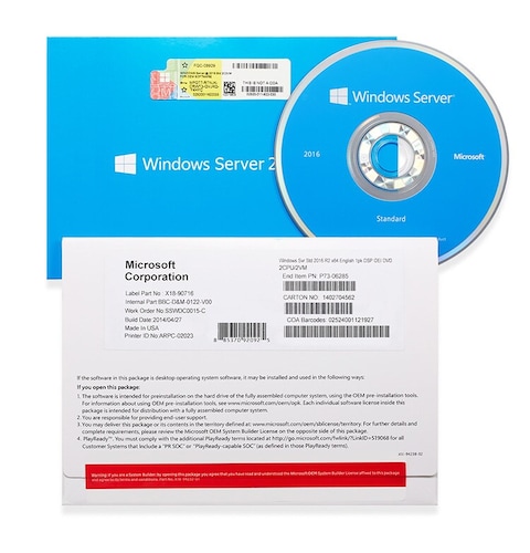 Windows Server 2016 Standard + 50 RDS CAL 