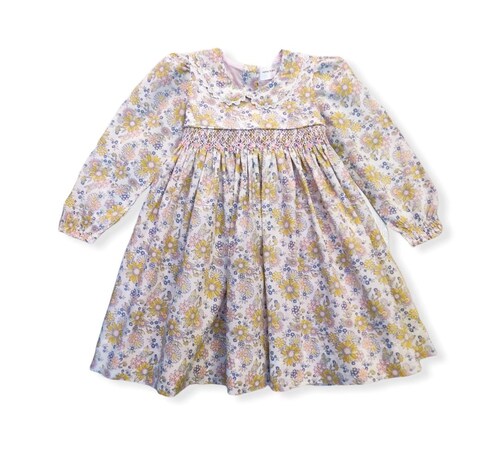 VESTIDO BLANCO FLOREADO 